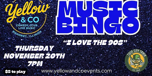 Music Bingo by Twin City Trivia @ Yellow & Co.