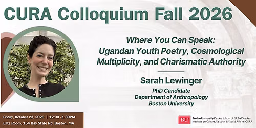 Fall 2026 CURA Colloquium with Sarah Lewinger