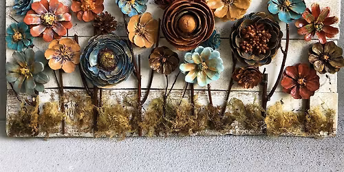 Pine Cone Flower Art Workshop
