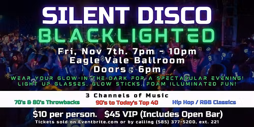 GLOW Silent Disco Night!