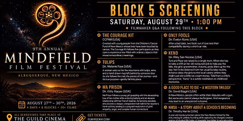 Mindfield Film Festival 2026: Block 5 Screening