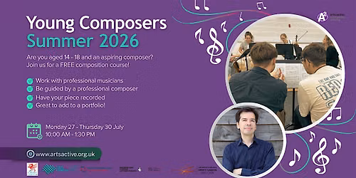Summer Young Composers  Course 2026 \/  Cwrs Cyfansoddwyr Ifanc Haf 2026