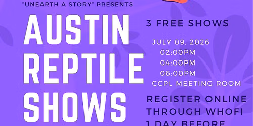 Austin Reptile Shows 4PM Performance