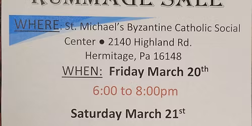 St. Michael's Rummage Sale