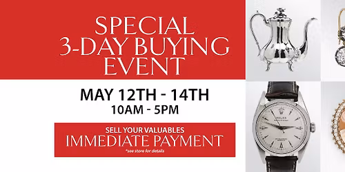 Estate Jewelry BUYING 3-Day Event