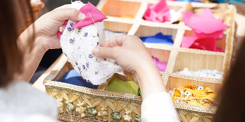 Learn Kinusaiga: Beautiful Fabric Collage Craft Party