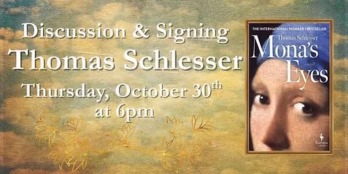 Thomas Schlesser celebrates MONA'S EYES on October 30th at 6pm