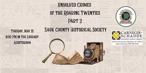SCHS: Unsolved Mysteries of the Roaring 20\u2019s Part 2