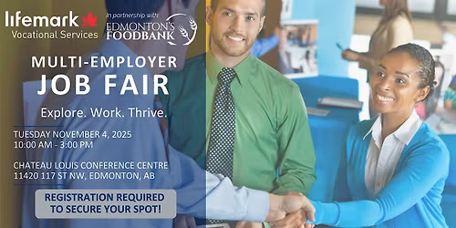 Lifemark & Edmonton Food Bank Multi-Employer Job Fair