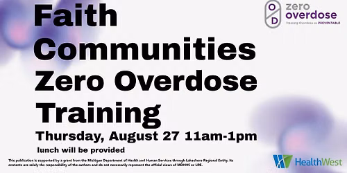 Faith Communities Zero Overdose Training
