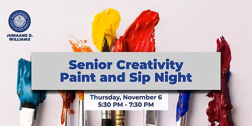 Senior Creativity Paint and Sip Night