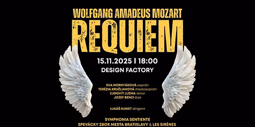 REQUIEM - W.A.Mozart - zmena miesta: Design factory