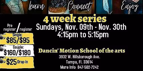 Westcoast Swing Classes 4 week Series