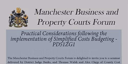 Manchester Business and Property Courts Forum