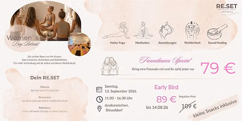 Women's Retreat \u2013 Finde zur\u00fcck zu dir - Yoga \u2022 Meditation \u2022 Sound Healing