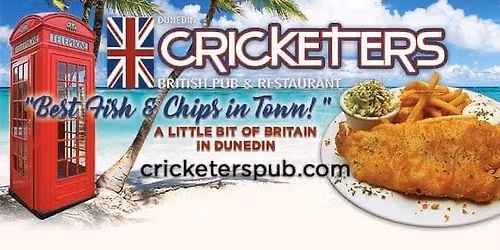 CRICKETERS PUB PRESENTS BANDINGO\u00ae MUSIC BINGO Every THURSDAY In DUNEDIN at 7:30PM!!!