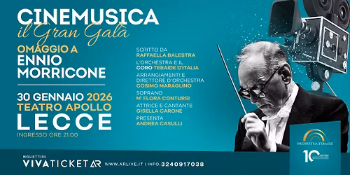 Omaggio a Morricone - Lecce 30 gennaio 2026 - Orchestra Tebaide