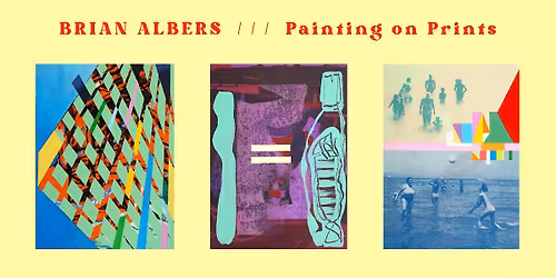 BRIAN ALBERS - Painting on Prints