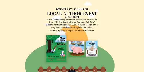 Children\u2019s Author Event with Nancy Reese