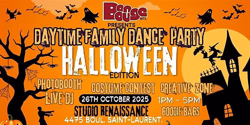 Montreal's Ultimate Daytime Family Dance Party- HALLOWEEN Edition