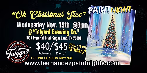Sip N Paint: Oh Christmas Tree