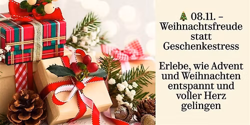 Weihnachtsfreude statt Geschenkestress