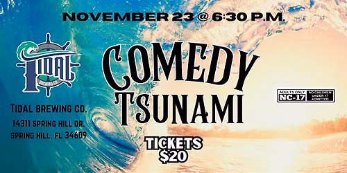 Comedy Tsunami at Tidal Brewing