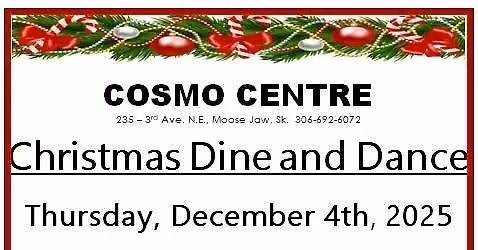 Cosmo Centre Christmas Banquet and Dance