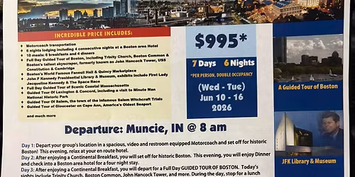 Boston, Salem, Cape Ann June 2026