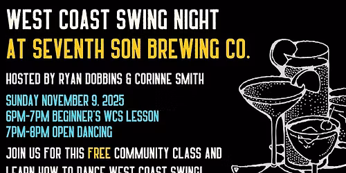 West Coast Swing Night @ Seventh Son Brewing Co.