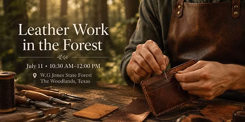 Leather Work in the Forest: Beginner Leather Craft Workshop