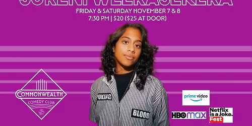 SURENI WEERASEKERA presented by Commonwealth Comedy Club