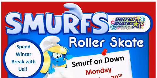 \ud83d\udc99 Smurfs Roller Skate Party at United Skates! \ud83d\udc99