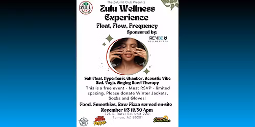 Zulu Fit Club Wellness Experience: Float + Flow + Frequency