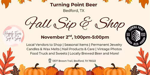 Bedford Fall Sip & Shop Market