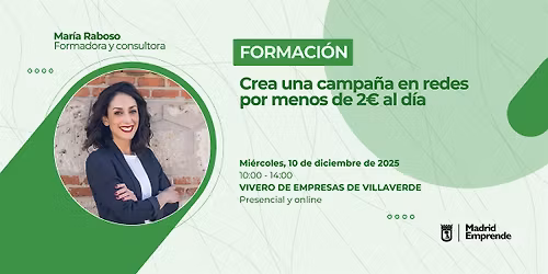 Formaci\u00f3n gratis | Crea una campa\u00f1a en redes por menos de 2 \u20ac al d\u00eda