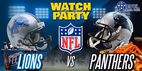 Lions Vs. Panthers - NFL Watch Party at The Revel!