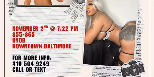 STRIP N PAINT @ BALTIMORE'S BEST ART GALLERY!