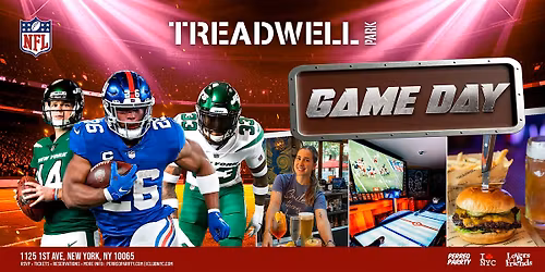SUNDAY GAME DAY  @  TREADWELL  PARK  UES -  Bites & Games