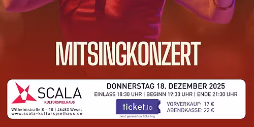 WEIHNACHTSSINGEN mit Anja Lerch - MITSINGKONZERT