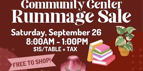 Wickham Park Community Center Rummage Sale