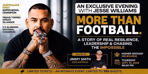 An Evening with Jesse Williams | Super Bowl Champion | Melbourne