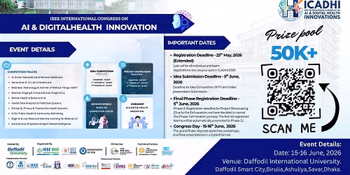IEEE International Congress on AI and Digital Health Innovations (ICADHI) 2026 