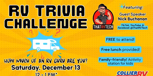 RV Seminar - RV Trivia Challenge: How Much of an RV Guru are You?