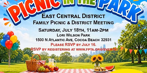 ECD Picnic in the Park  - Family event and meeting