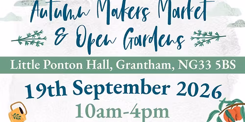 Autumn Makers Market & Open Gardens
