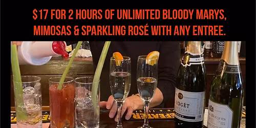 Sunday Brunch with $17 Boozy Brunch Option