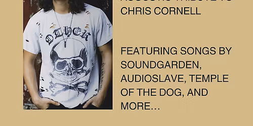 SAGE KING \/ acoustic Chris Cornell Tribute.