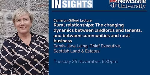 Cameron-Gifford Lecture: Rural relationships by Sarah-Jane Laing