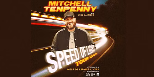 Mitchell Tenpenny: Speed of Light Tour 2026 with Jake Banfield at Val Air Ballroom